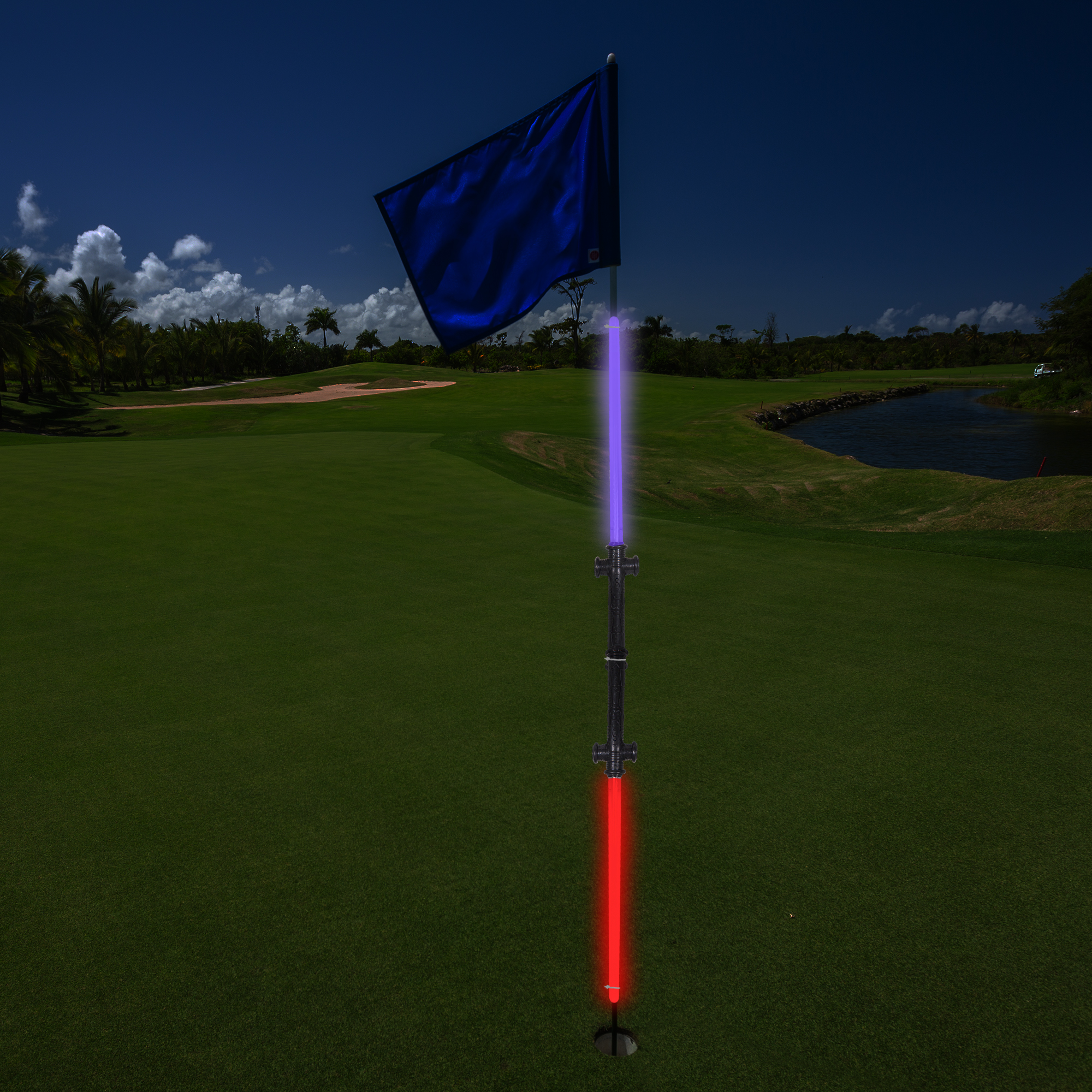 LED Golf Flag Pin Illuminator by Windy City Novelties