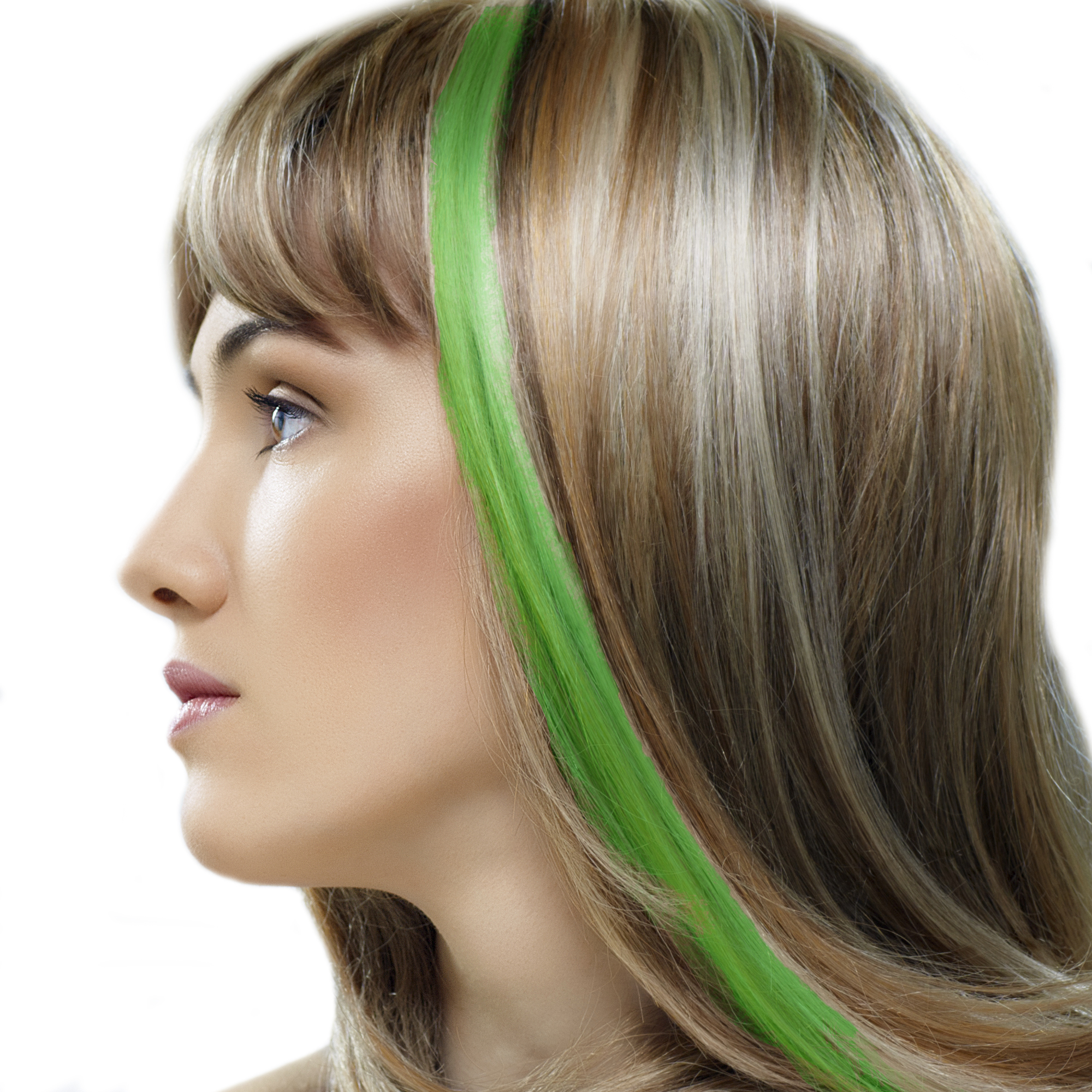 Green hair clearance extensions