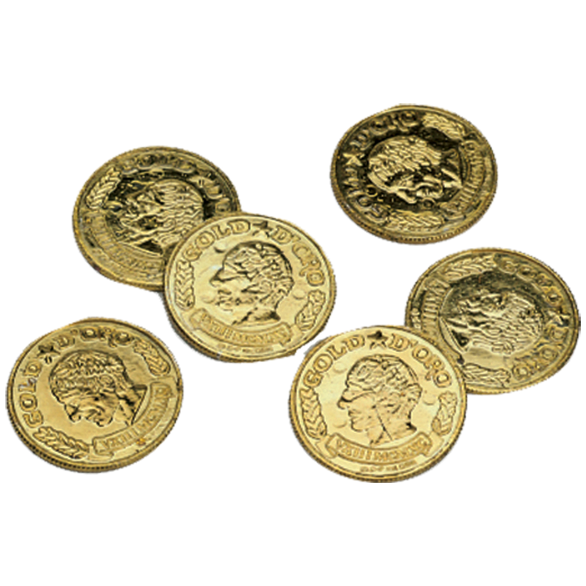 Gold Coins 144pcs - Plastic