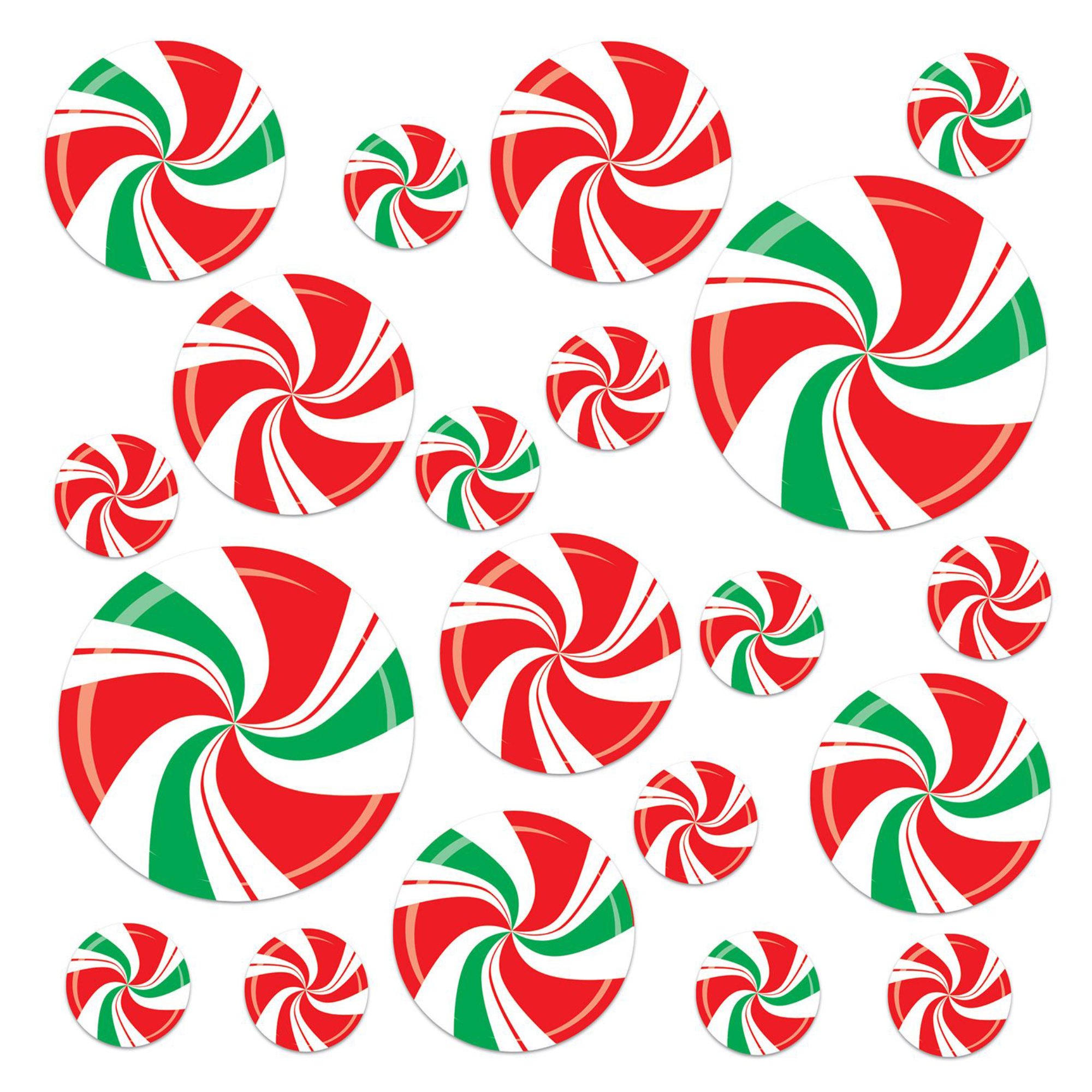 Peppermint Candy Cutouts 20 pack