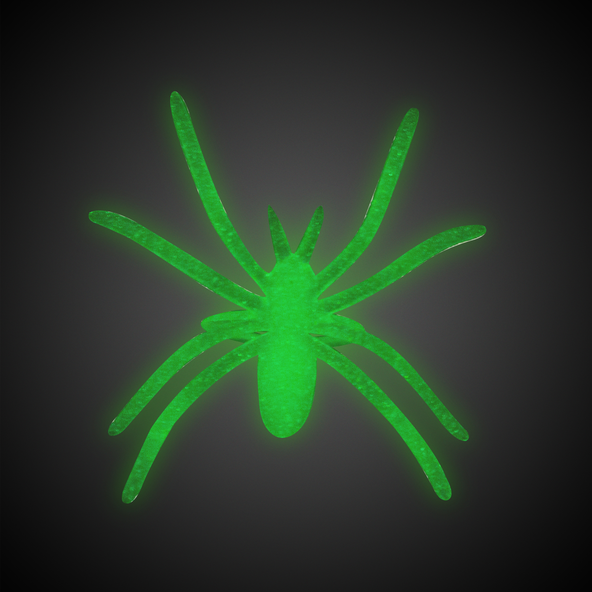 Halloween Glow In The Dark Spider Rings 4 Pack Childrens Party Favours