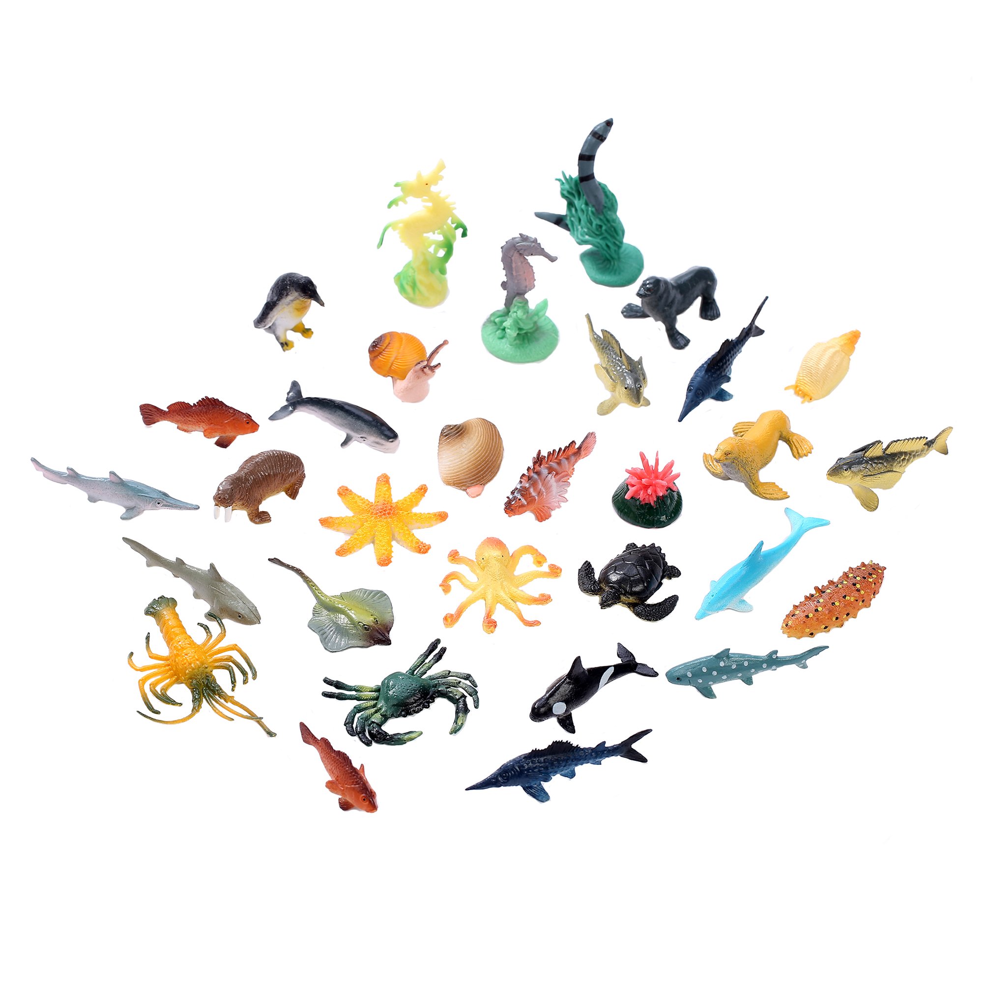 for Kids Great Party Favors Fun Pack of 90 Gift Bag Stuffers Assorted Ocean Figures Aquatic Animal Toys Kicko Ocean Animals 2.25 Inches Prize Toy 