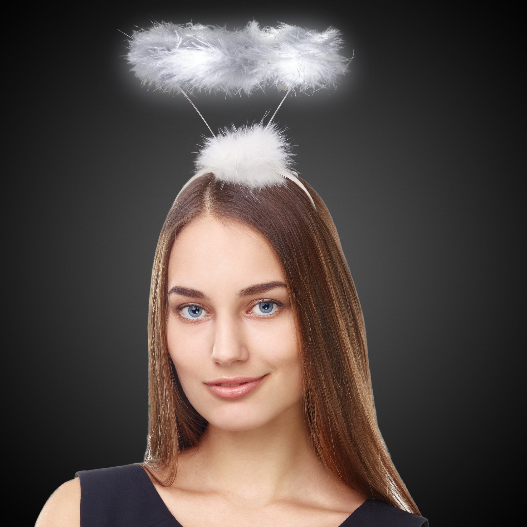 Lumineux Angel Halo Bandeau Avec Plumes Blanches Led Fête Festive  Accessoires Cheveux Pour Femme Et Fille[u915] - Cdiscount Au quotidien