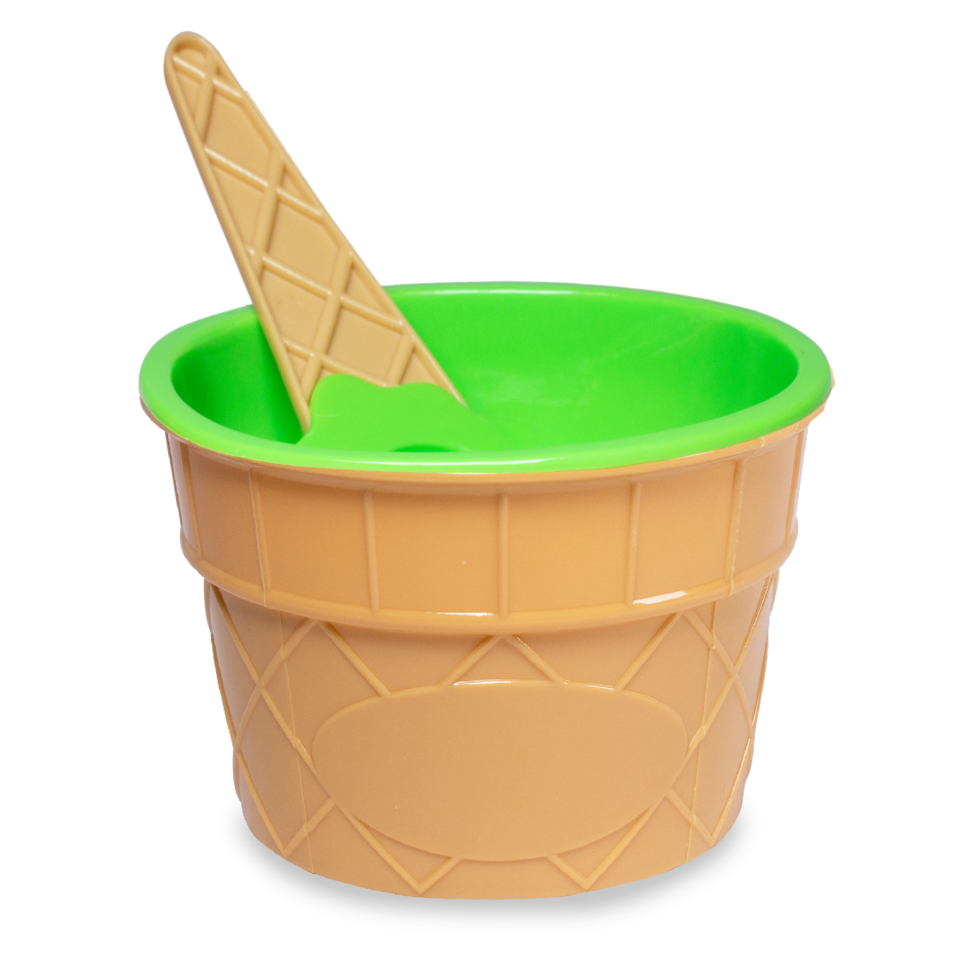 Green Ice Cream Bowl & Spoon Sets