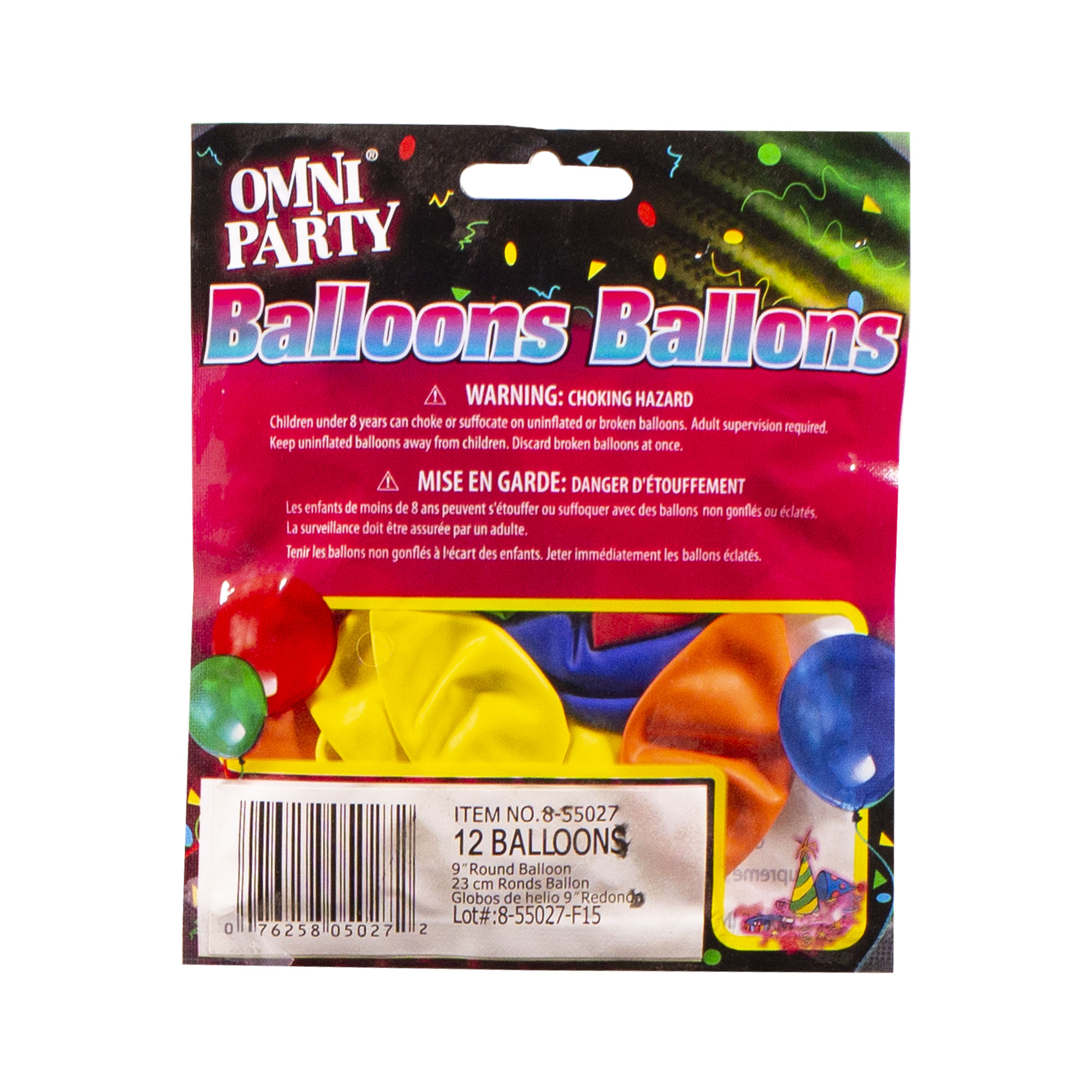 Assorted Round 9" Balloons by Windy City Novelties