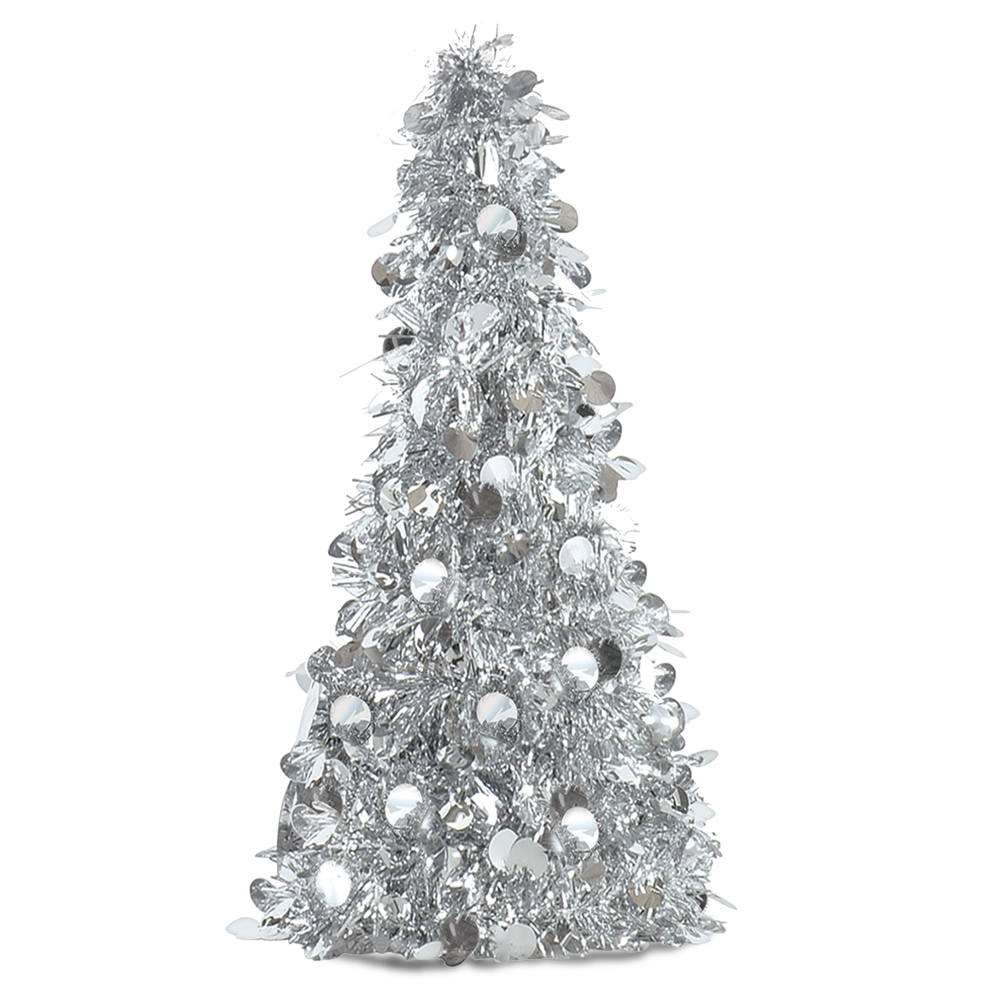 Silver Tinsel Tree 10