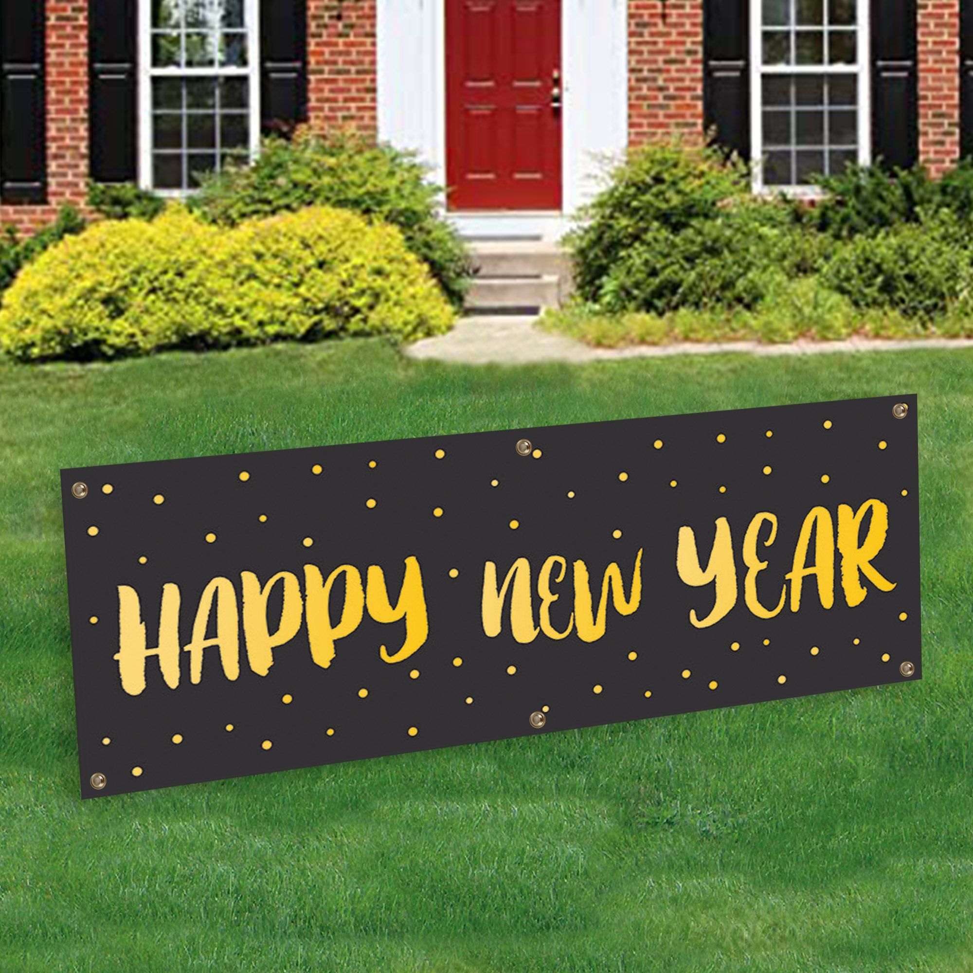Happy New Year Banner Decoration