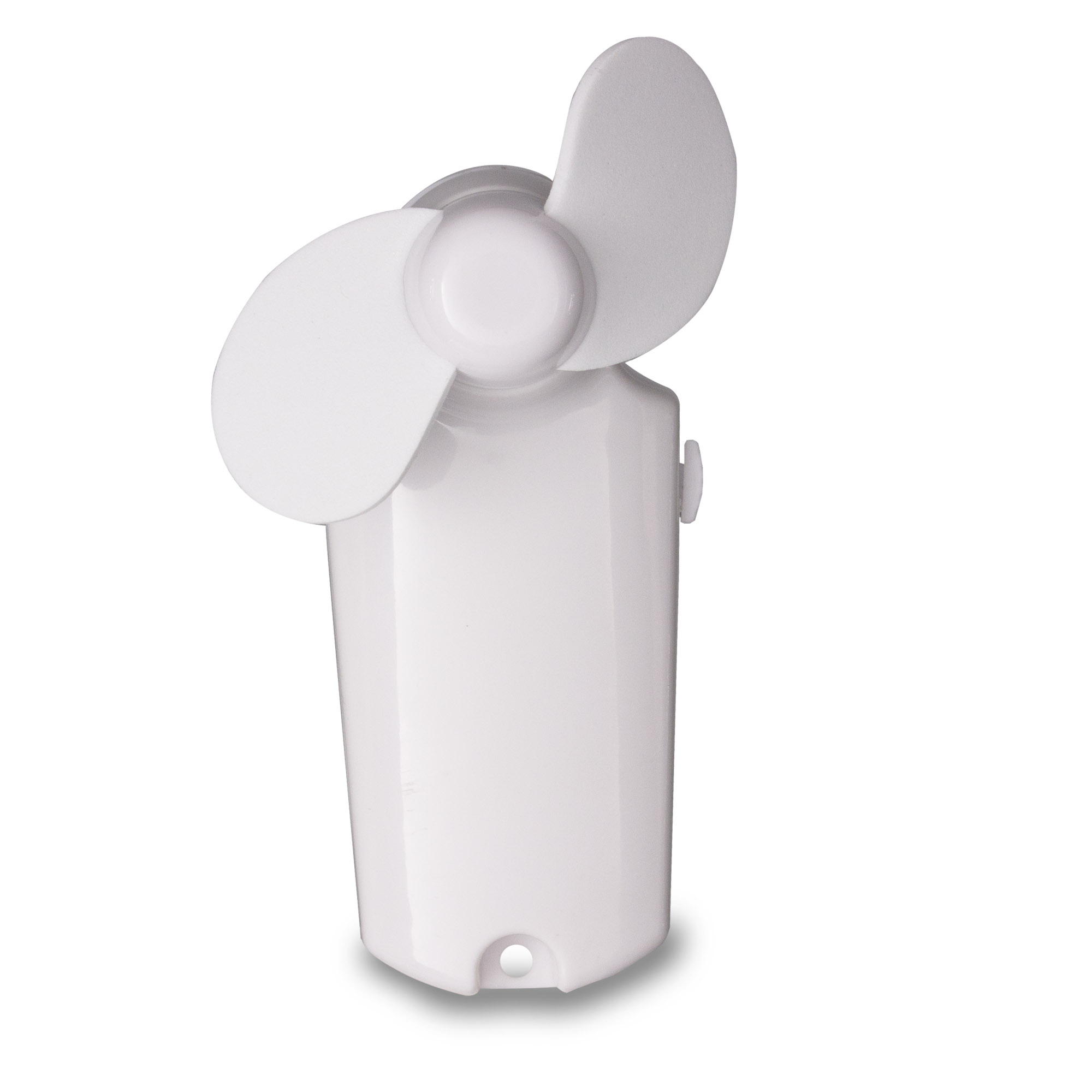White Handheld Mini 3 3/4" Fan by Windy City Novelties