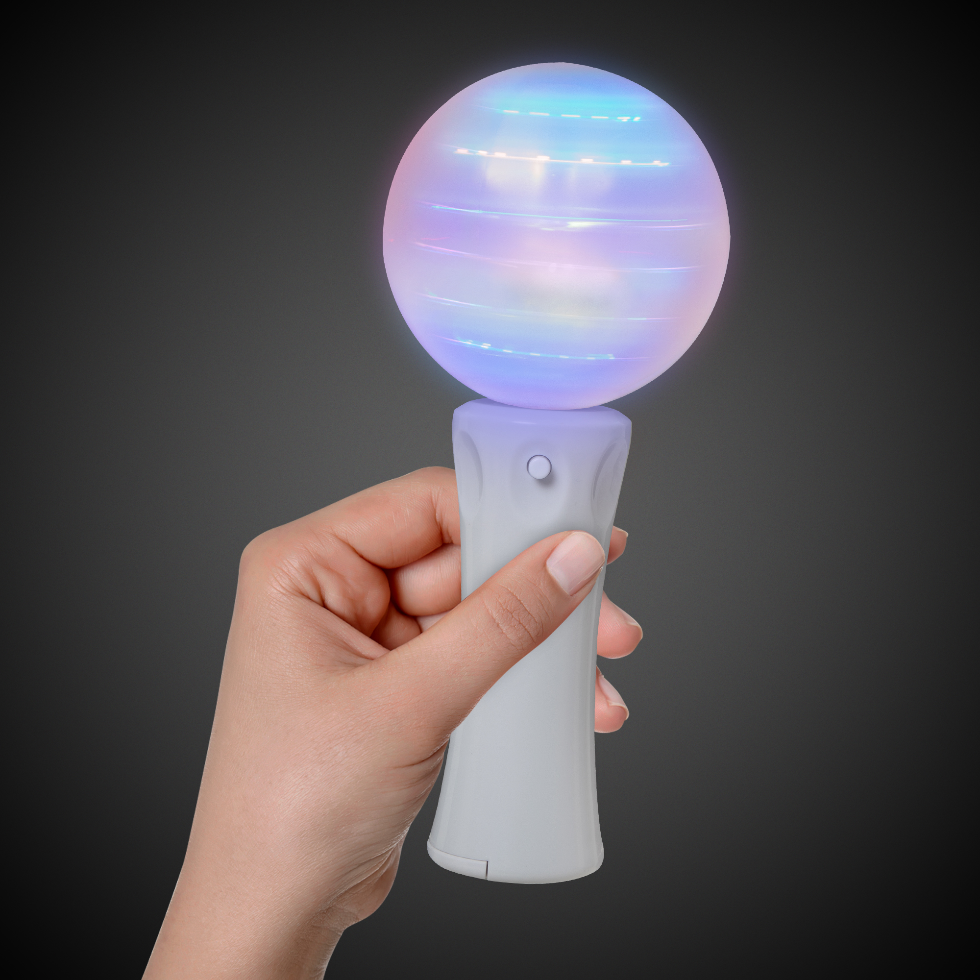 Led spinner orb wand