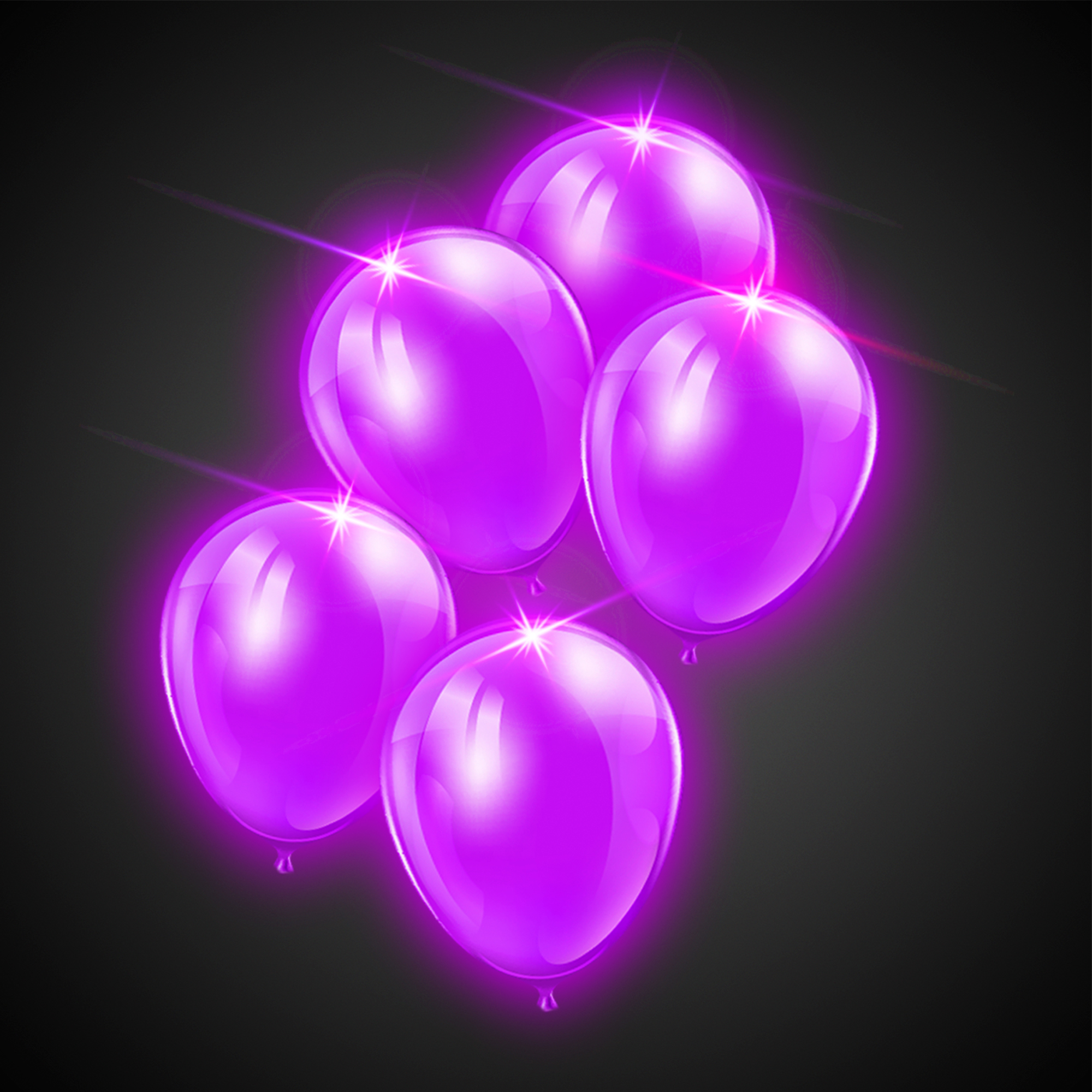 Purple LED Balloons by Windy City Novelties