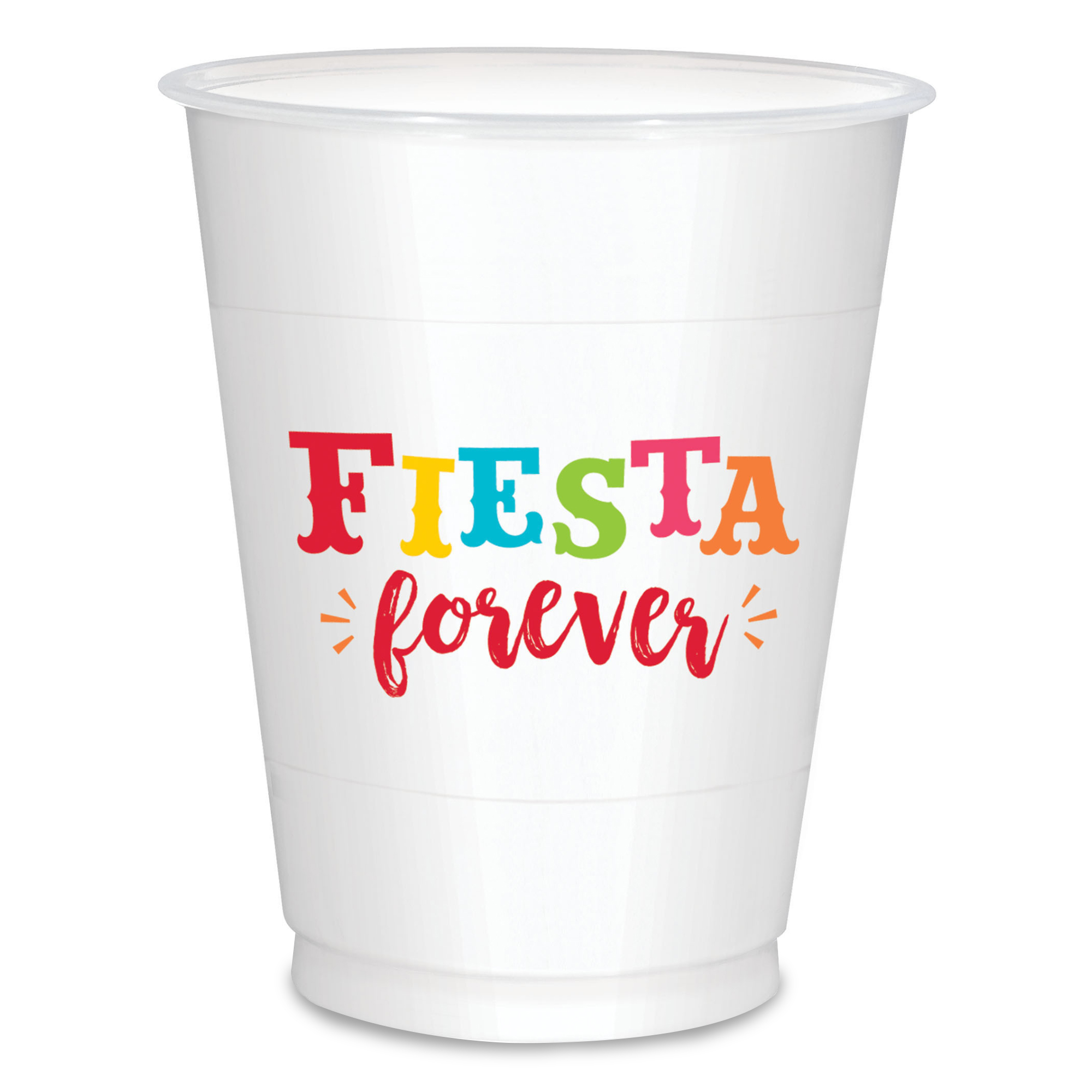 16 Oz. Fiesta Plastic Cup With Lid