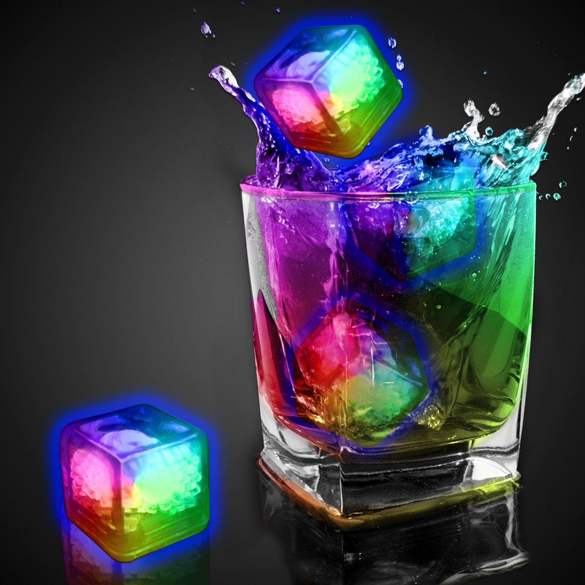 how to make rainbow ice cubes