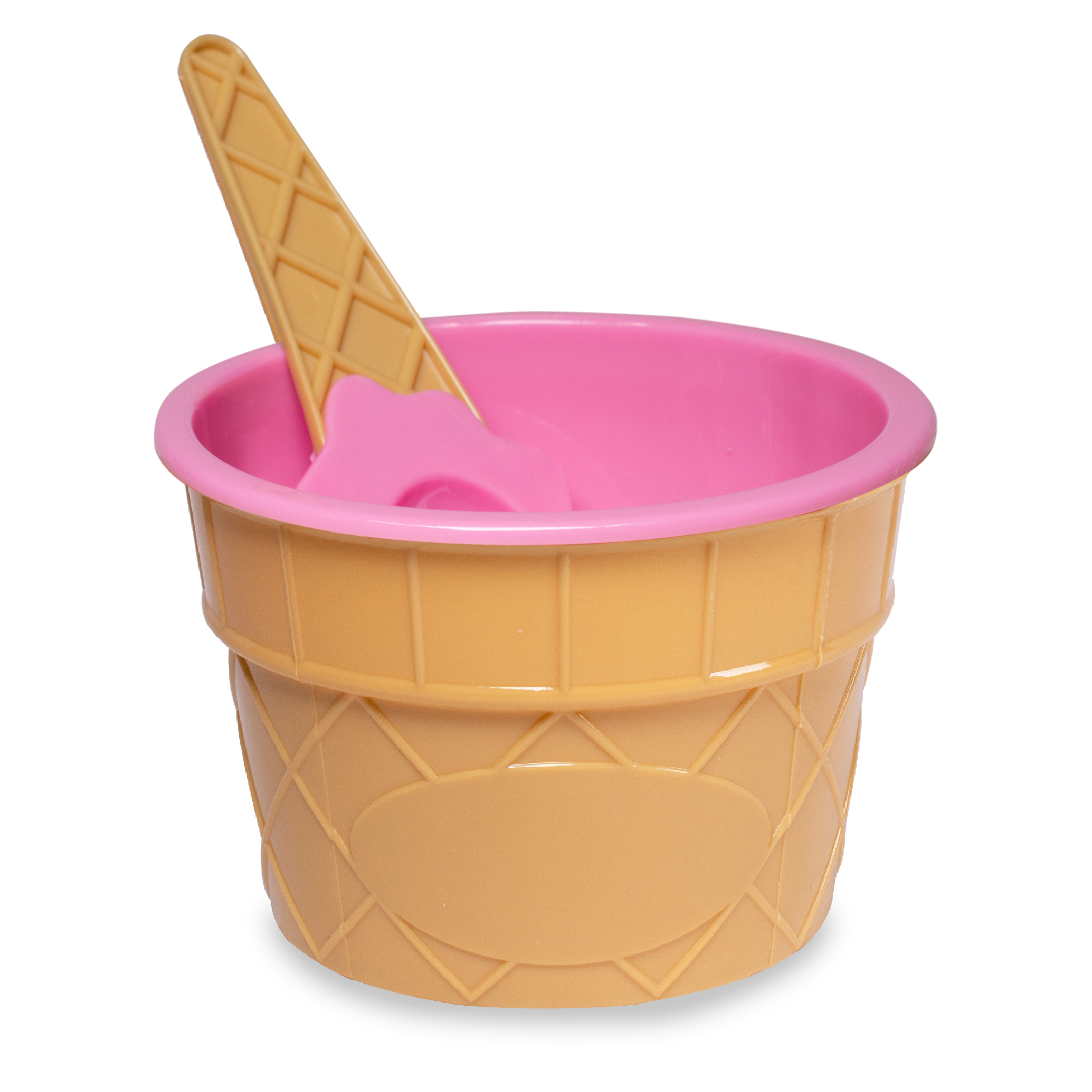 Pink Ice Cream Bowl & Spoon Sets