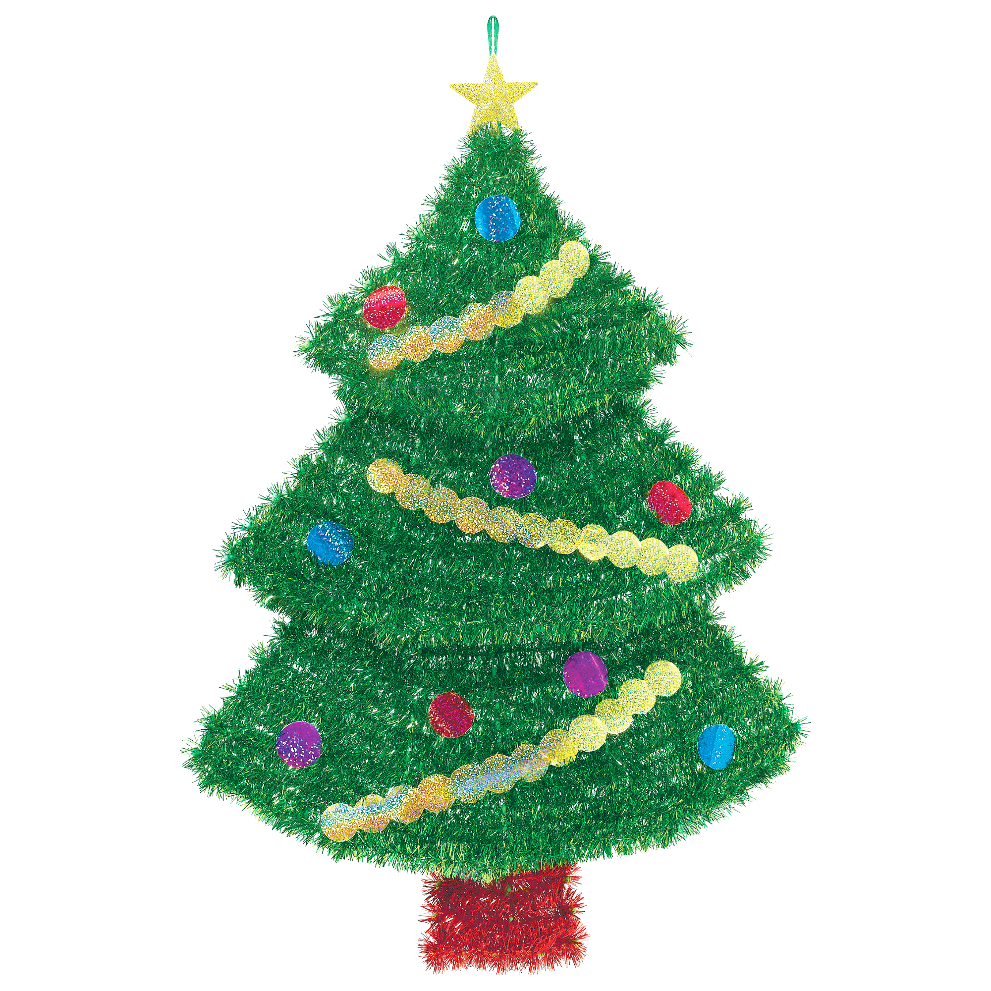 Deluxe Tinsel Christmas Tree by Windy City Novelties