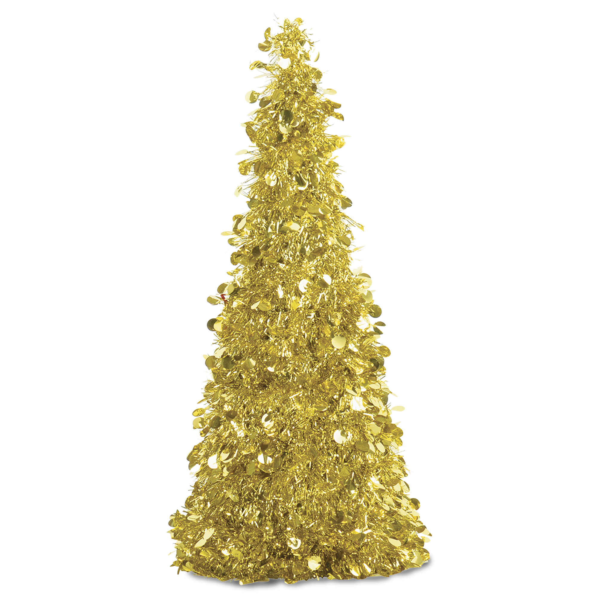 Gold Tinsel Tree 10