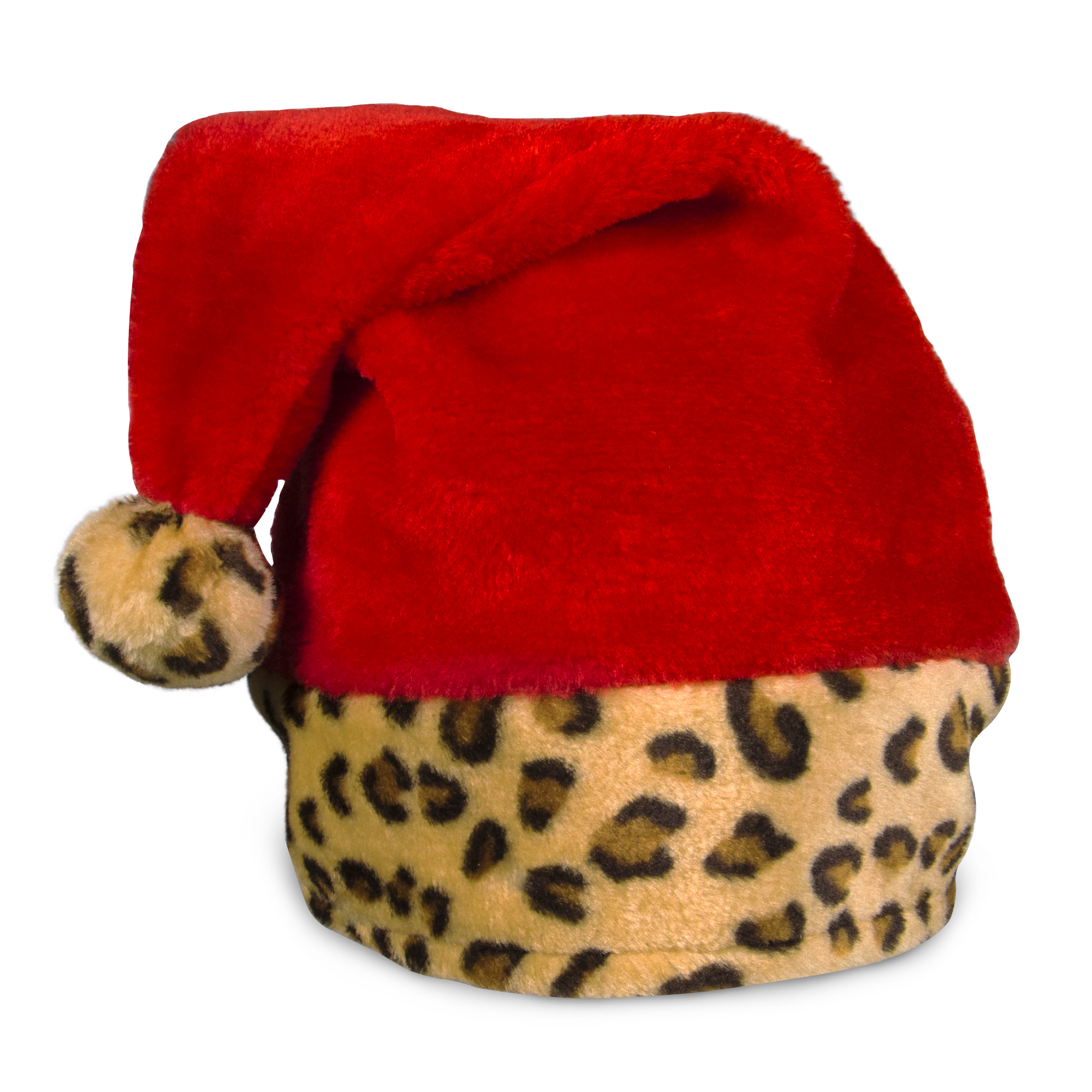 zebra print santa hat