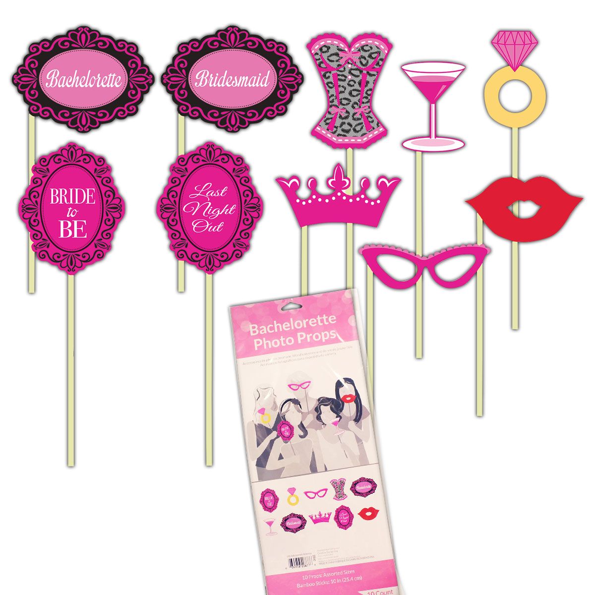 bachelorette photo booth props