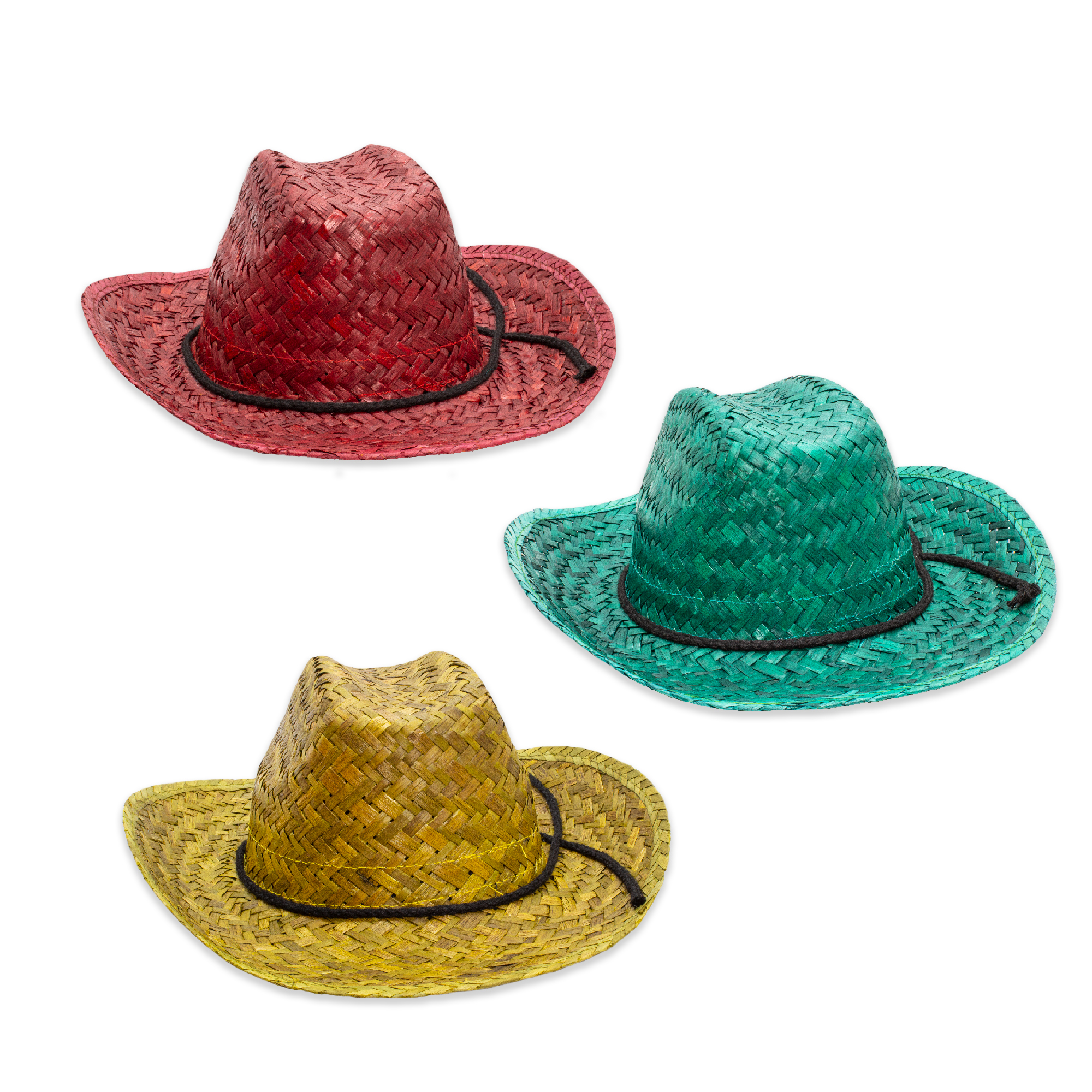 Colorful Straw Cowboy Hats
