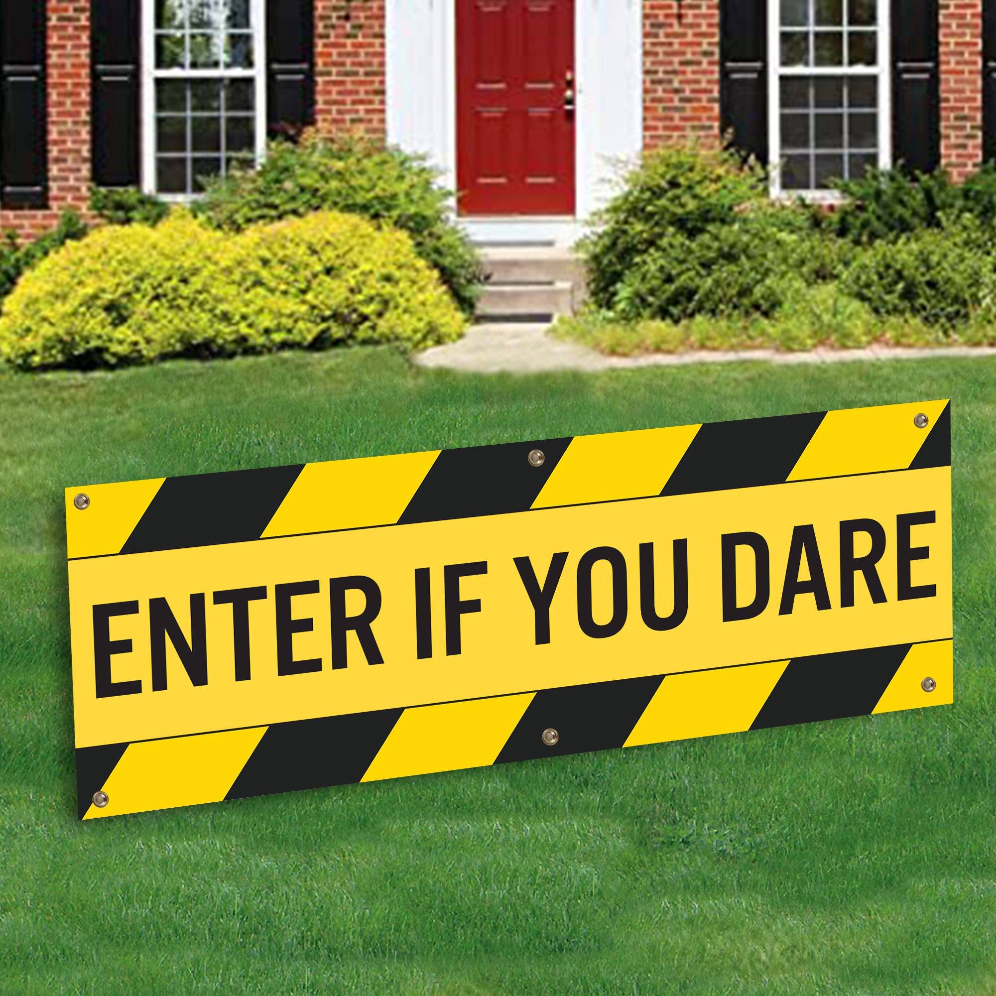 Enter If You Dare Banner Decoration