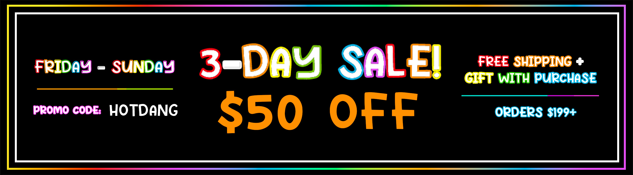 3-Day Sitewide Sale