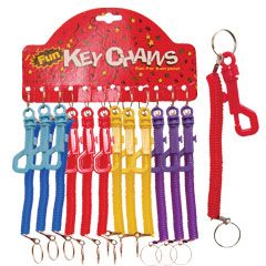 Coil Keychains - 12 Pack by Windy City Novelties