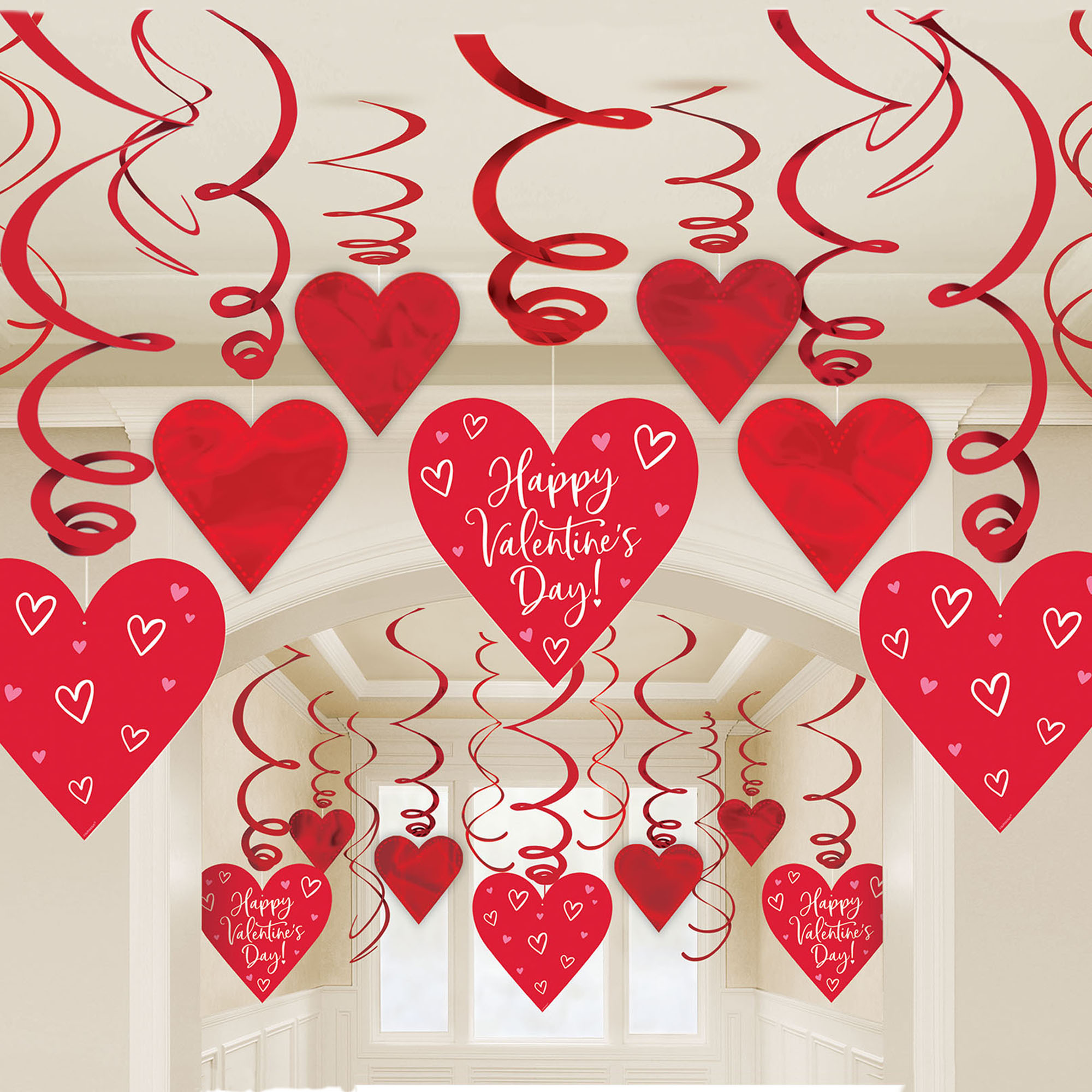 Valentine's Day Foil Swirls