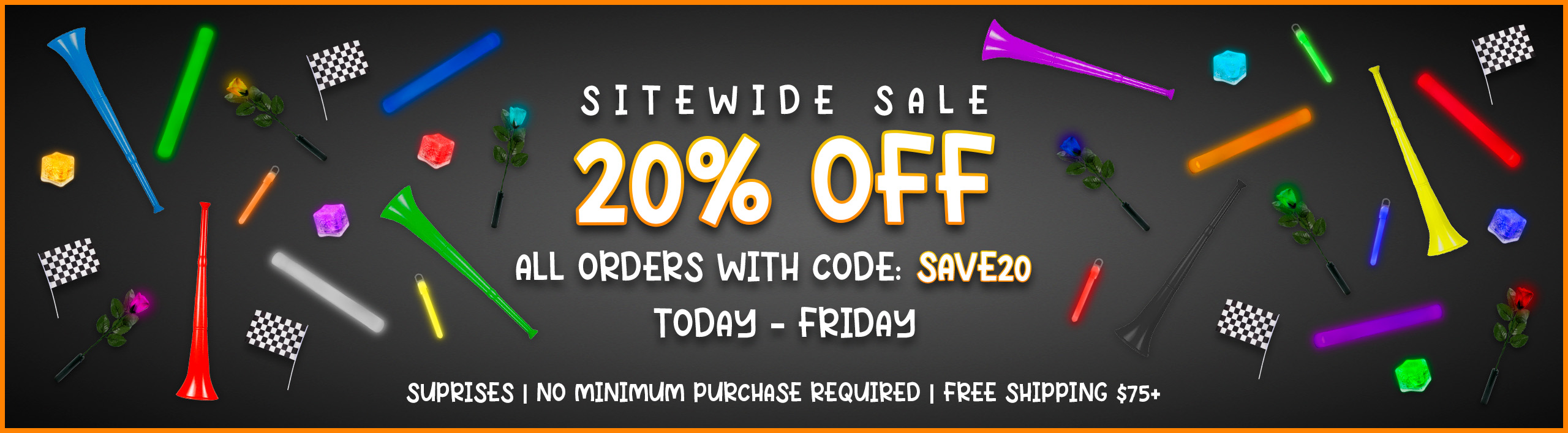 20% OFF Sitewide Prime Days Sale SAVE20 7/8-7/11