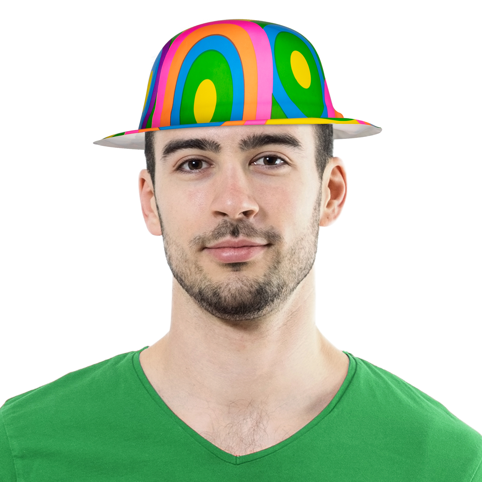 Psychedelic Derby Hats-12 Pack