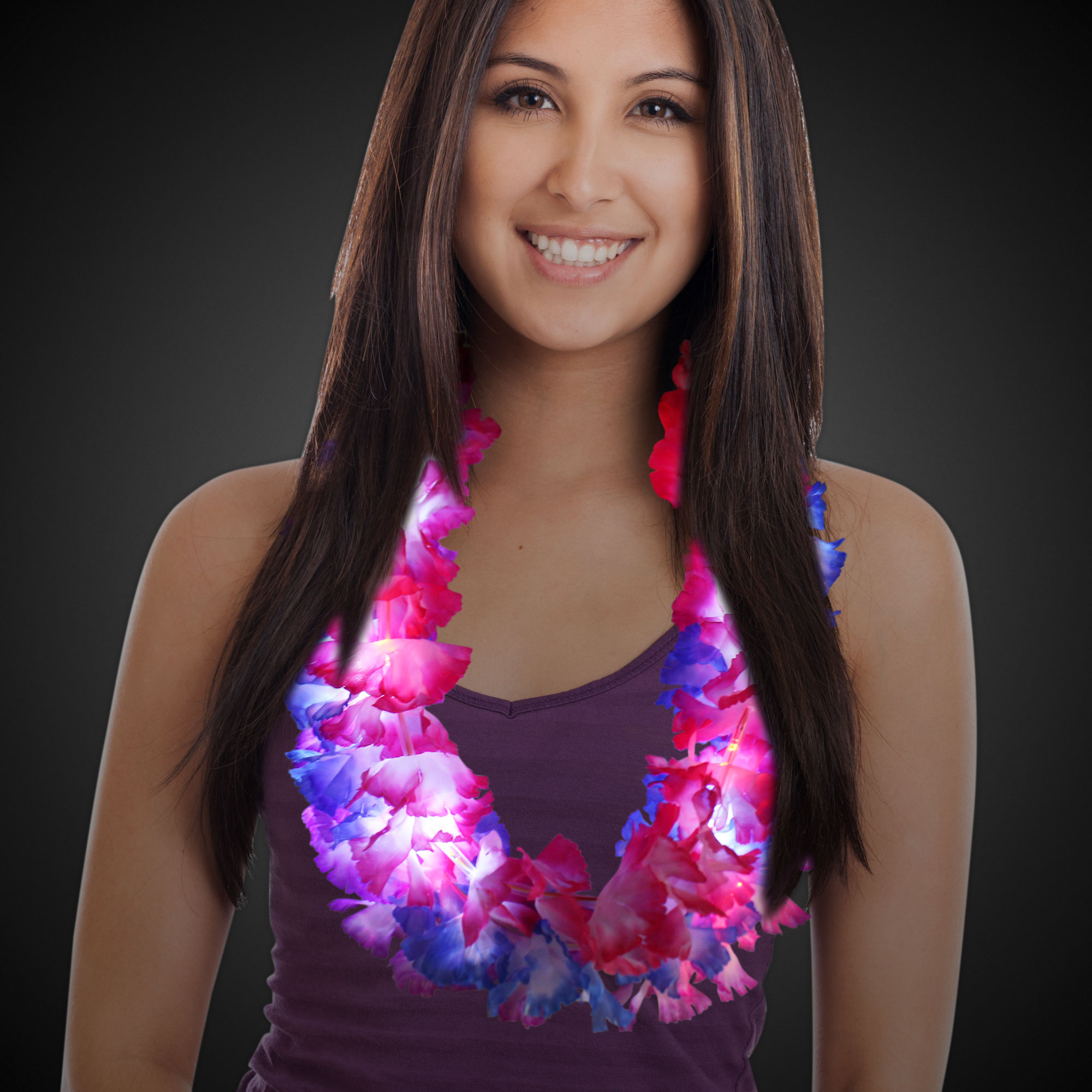 light up flower leis