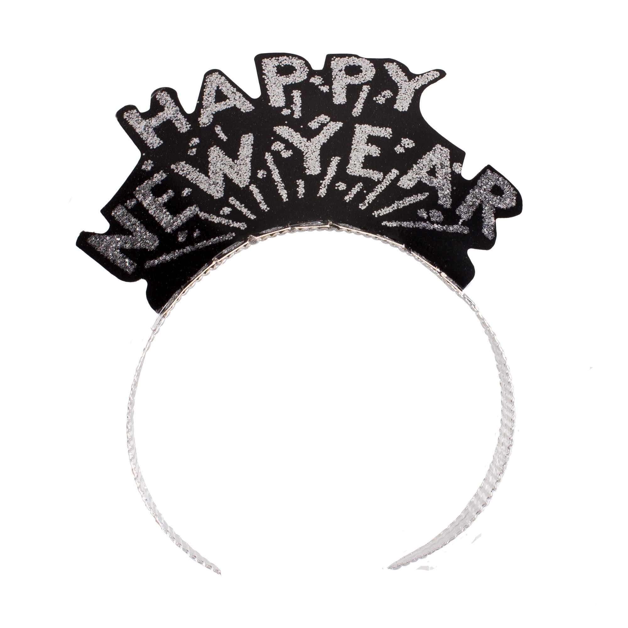 Happy New Year Black ☀ Silver Tiaras