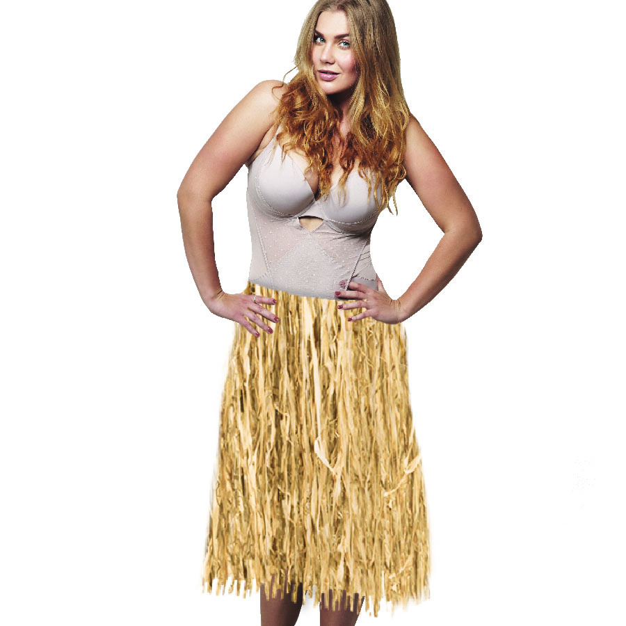 Raffia Hawaiin Skirt Straw 78cm Hula Tropical Fancy Dress Costume Accessory 
