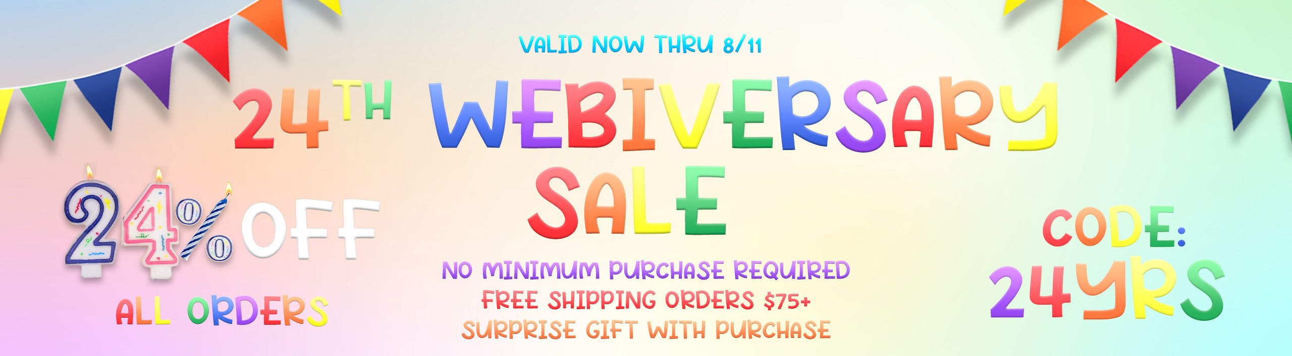 24% OFF Anniversary Sale