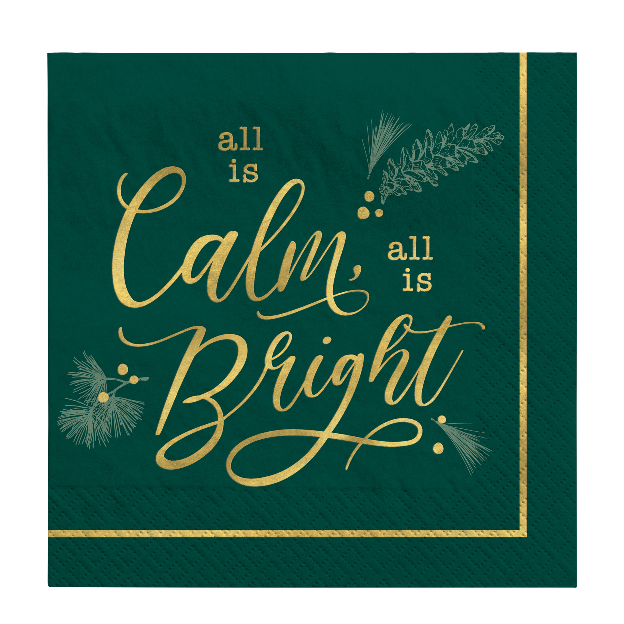 Calm & Bright Lunch Napkins by Windy City Novelties