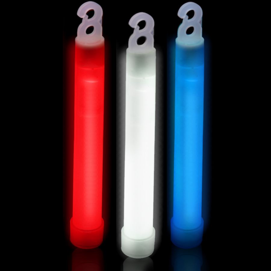 Red White And Blue Glow Sticks 6 25 Pack 7232