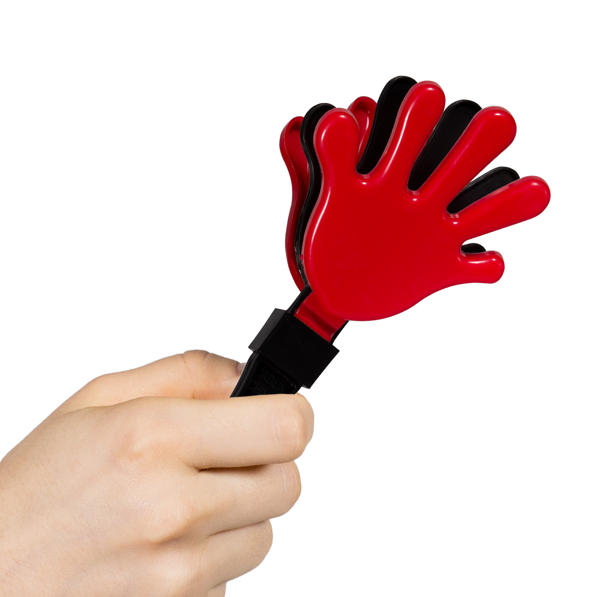 Red & Black Hand Clappers - 12 pack