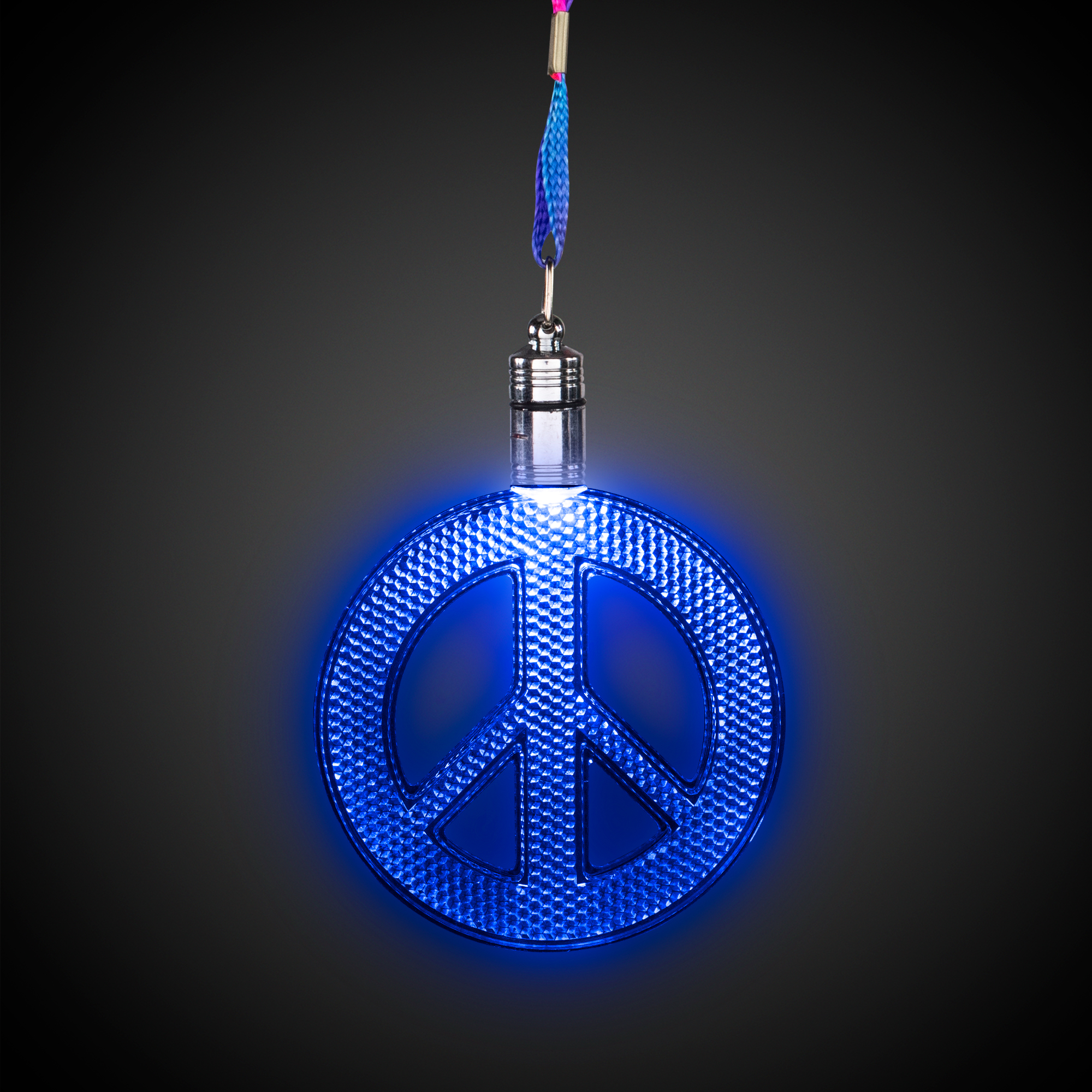 Peace Sign Glow Hat Pin