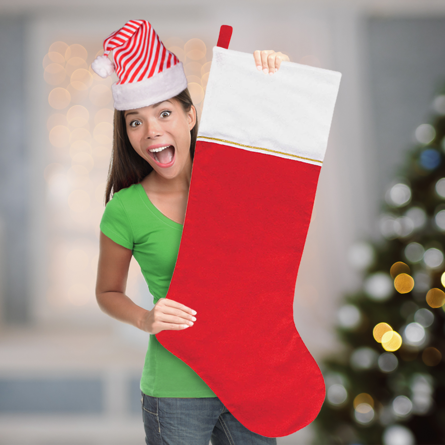 Jumbo Felt 34" Christmas Stocking by Windy City Novelties