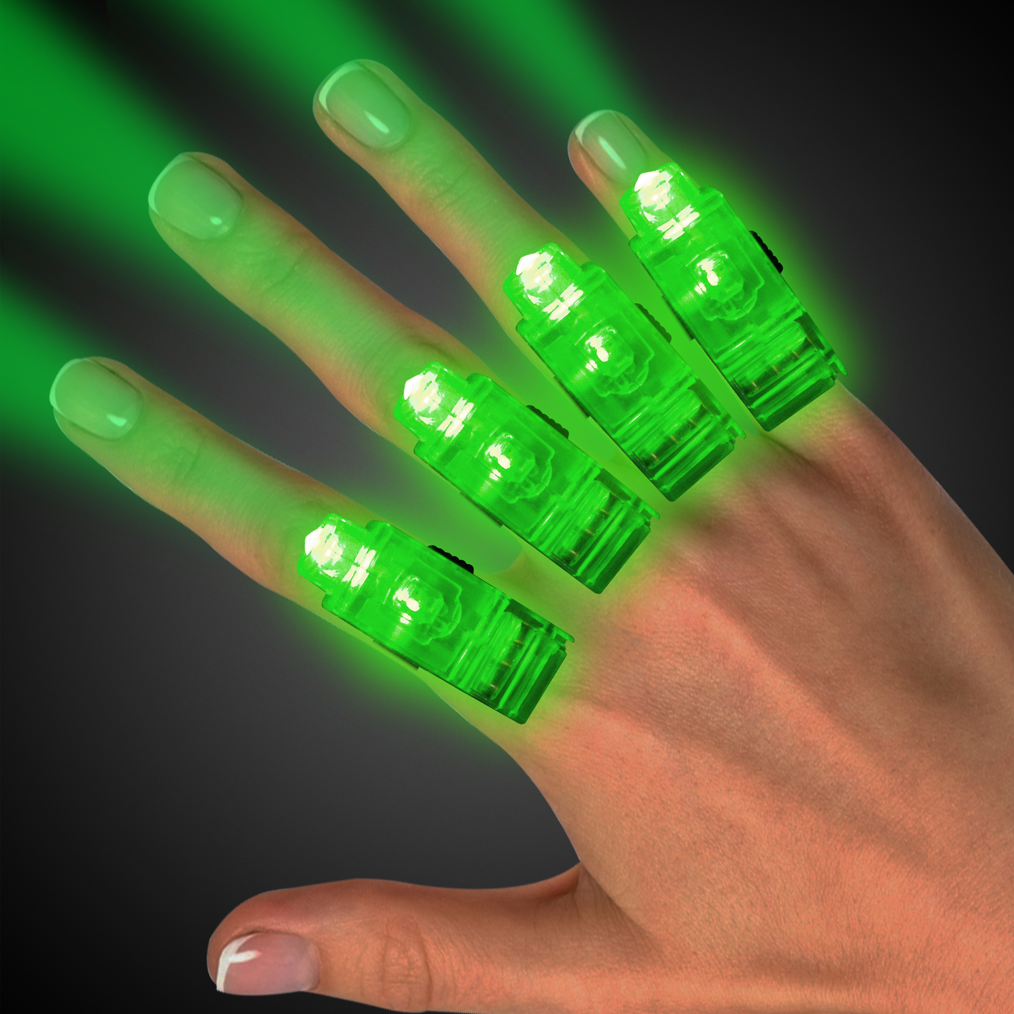 Green Finger Lights | Bulk Lights | LEDs Ring