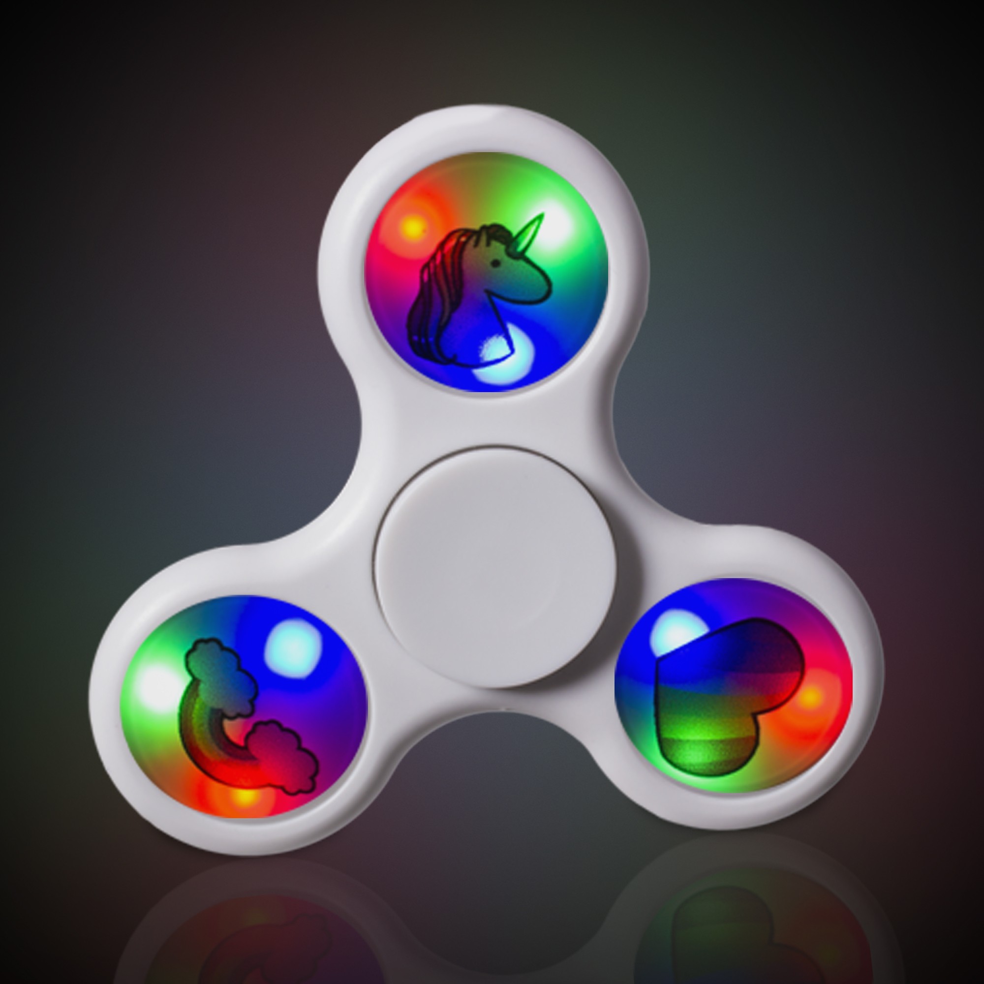 12 Pieces Rainbow Unicorn Fidget Spinners Toys 