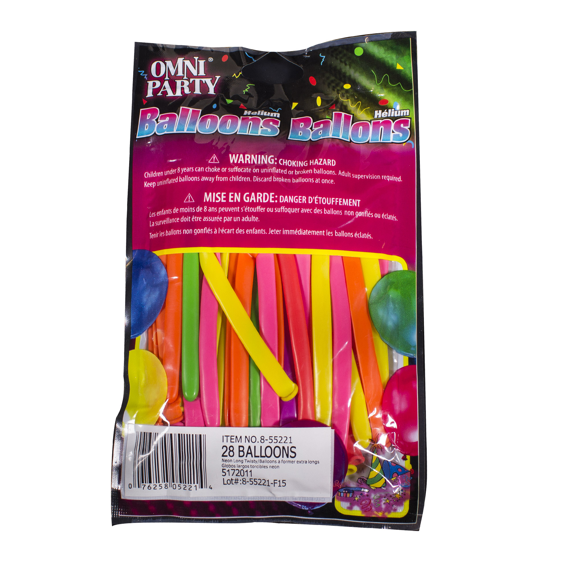 Neon Long Twisty Balloons