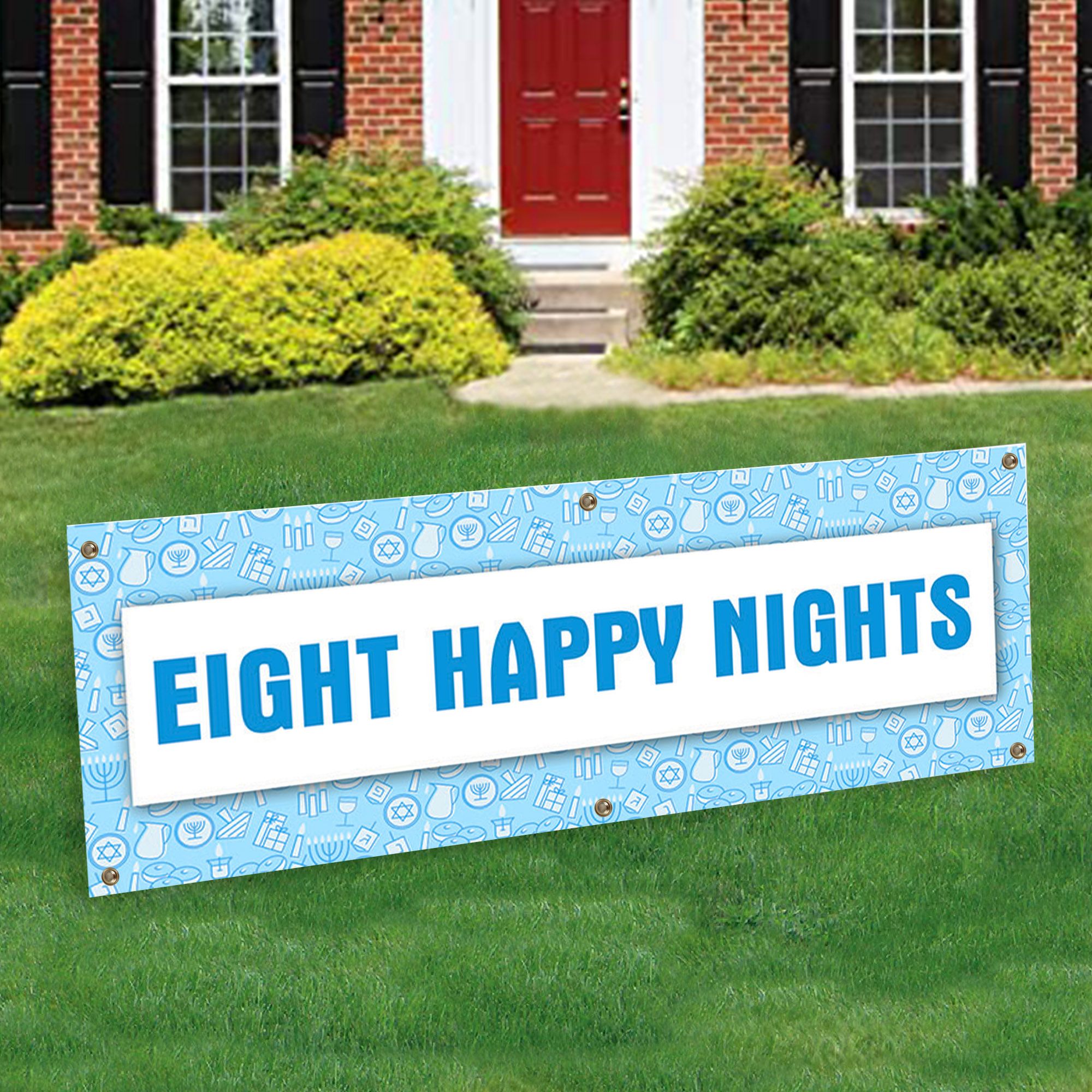 Eight Happy Nights Banner Decoration