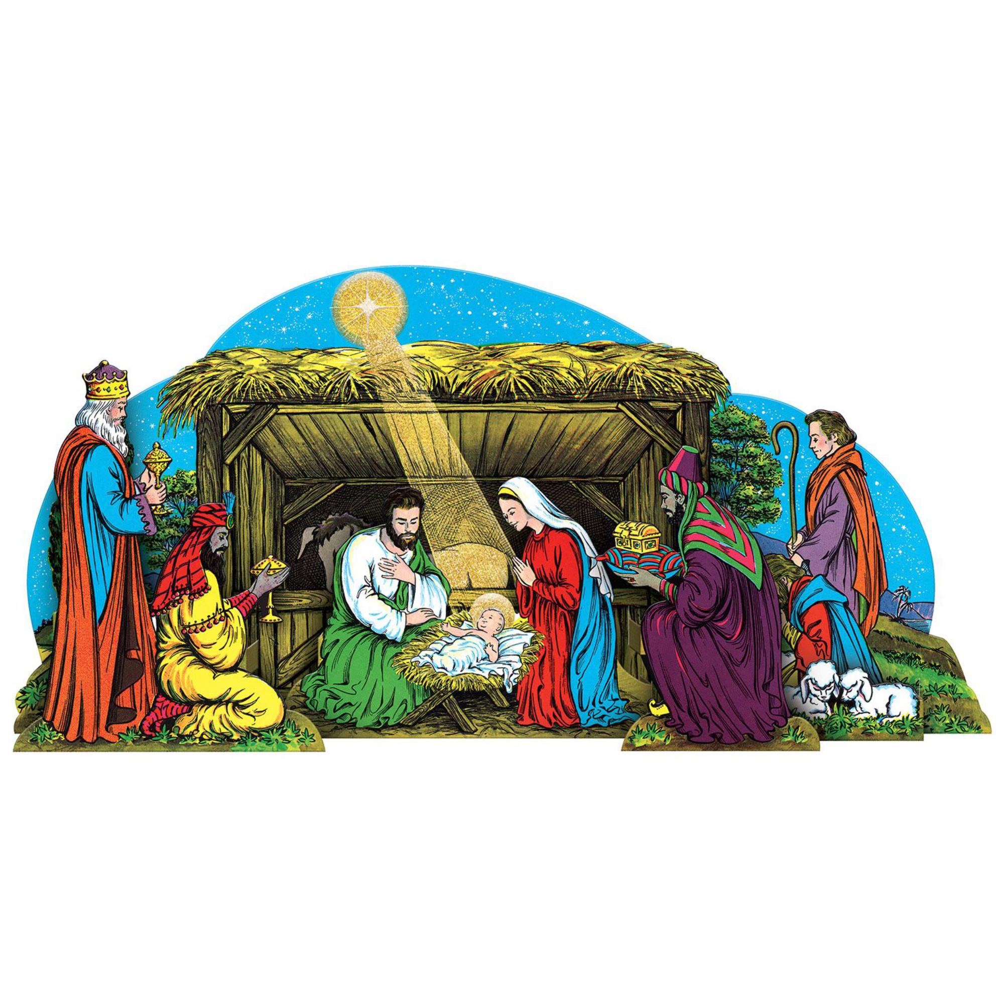 Vintage Christmas Nativity Scene by Windy City Novelties