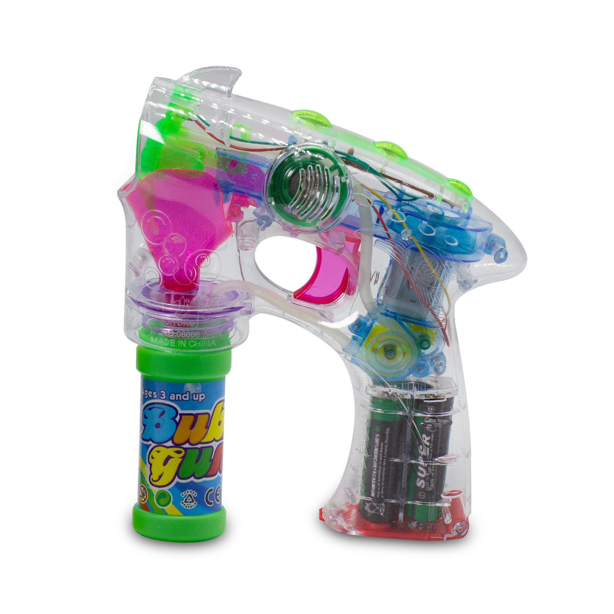 Led Noisemaker Bubble Gun