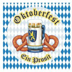 Oktoberfest Decorative Checkered Table Napkins