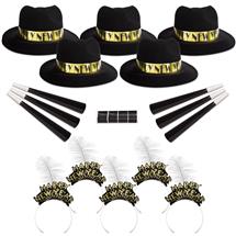 Silver Glitz New Years Party Kit for 50 Guests