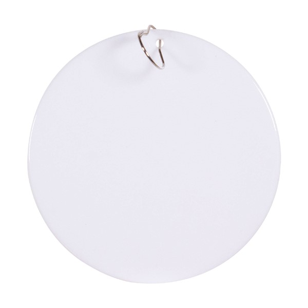 White Plastic Medallion-2 1/2"