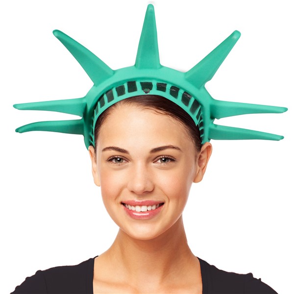 Statue Of Liberty Crown Headpiece American USA New York Headband Fancy Dress New 