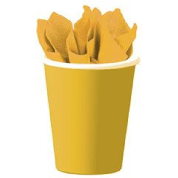 yellow paper cups