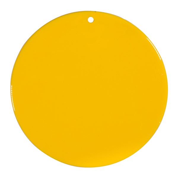 Yellow Plastic Medallion â€“ 2.5"