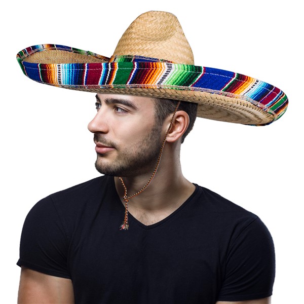 Sombreros with Serape Trim